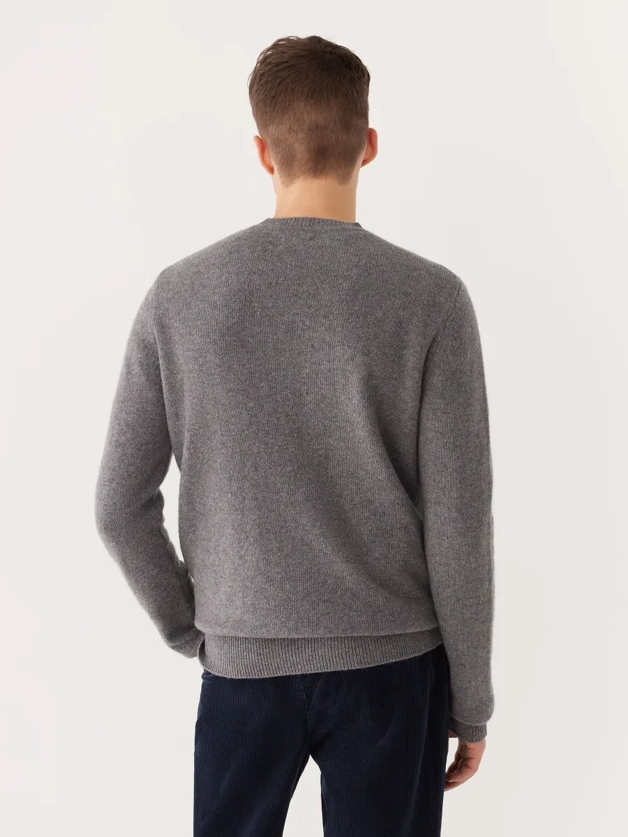 Frank & Oak The Yak Mens Wool Crewneck Sweater XL Grey