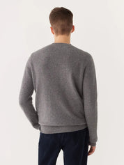 Frank & Oak The Yak Mens Wool Crewneck Sweater XL Grey