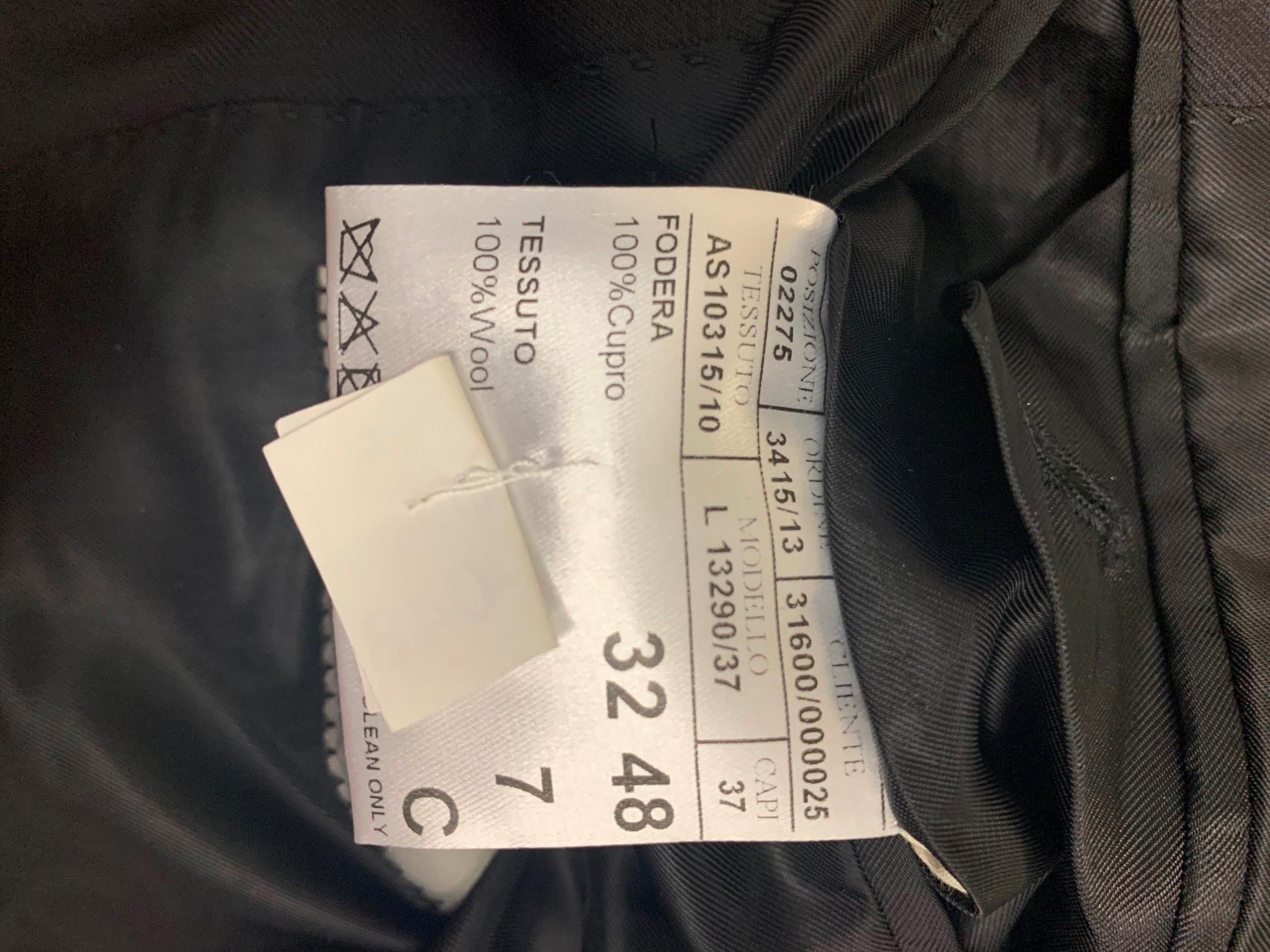 Canali Mens Classic fit Siena Suit Jacket Blazer 38 S Black Solid