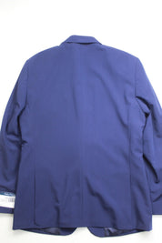 Nautica Mens Modern fit 2 Piece Suit 50 R / 44 Waist Blue Solid Stretch