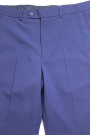 Nautica Mens Modern fit 2 Piece Suit 54 R Pants 48 / 32 Blue Solid
