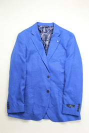 Nautica Men's Sport Coat 36S Bright Blue Modern-Fit Active Stretch Solid