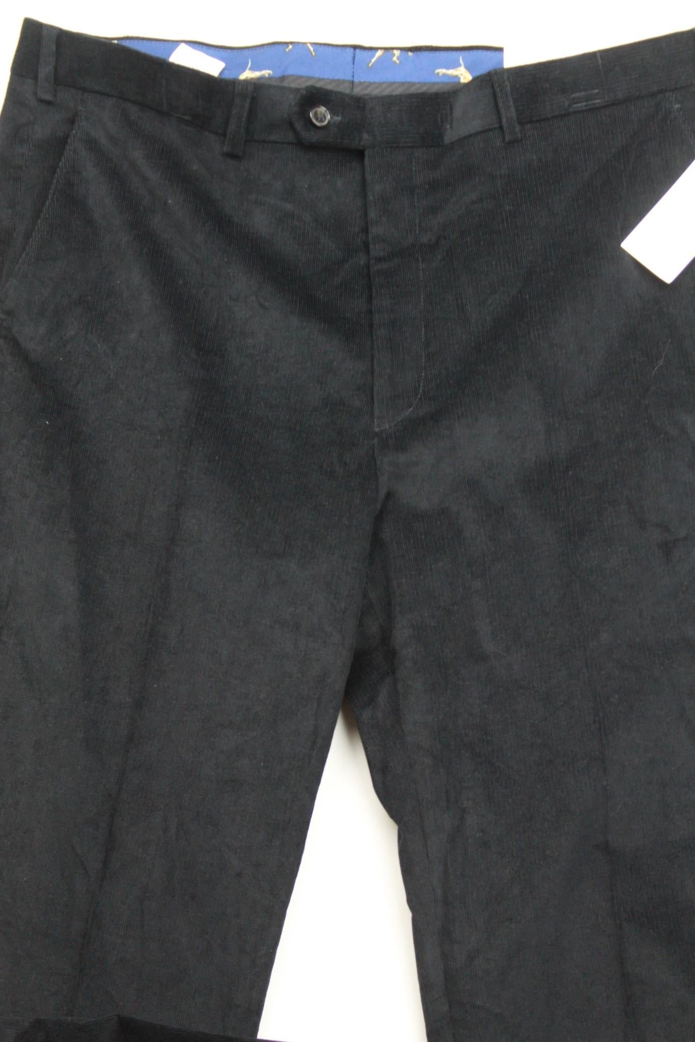 Lauren Ralph Lauren Men's Classic Fit Stretch Corduroy Pants  Black 32 x 30