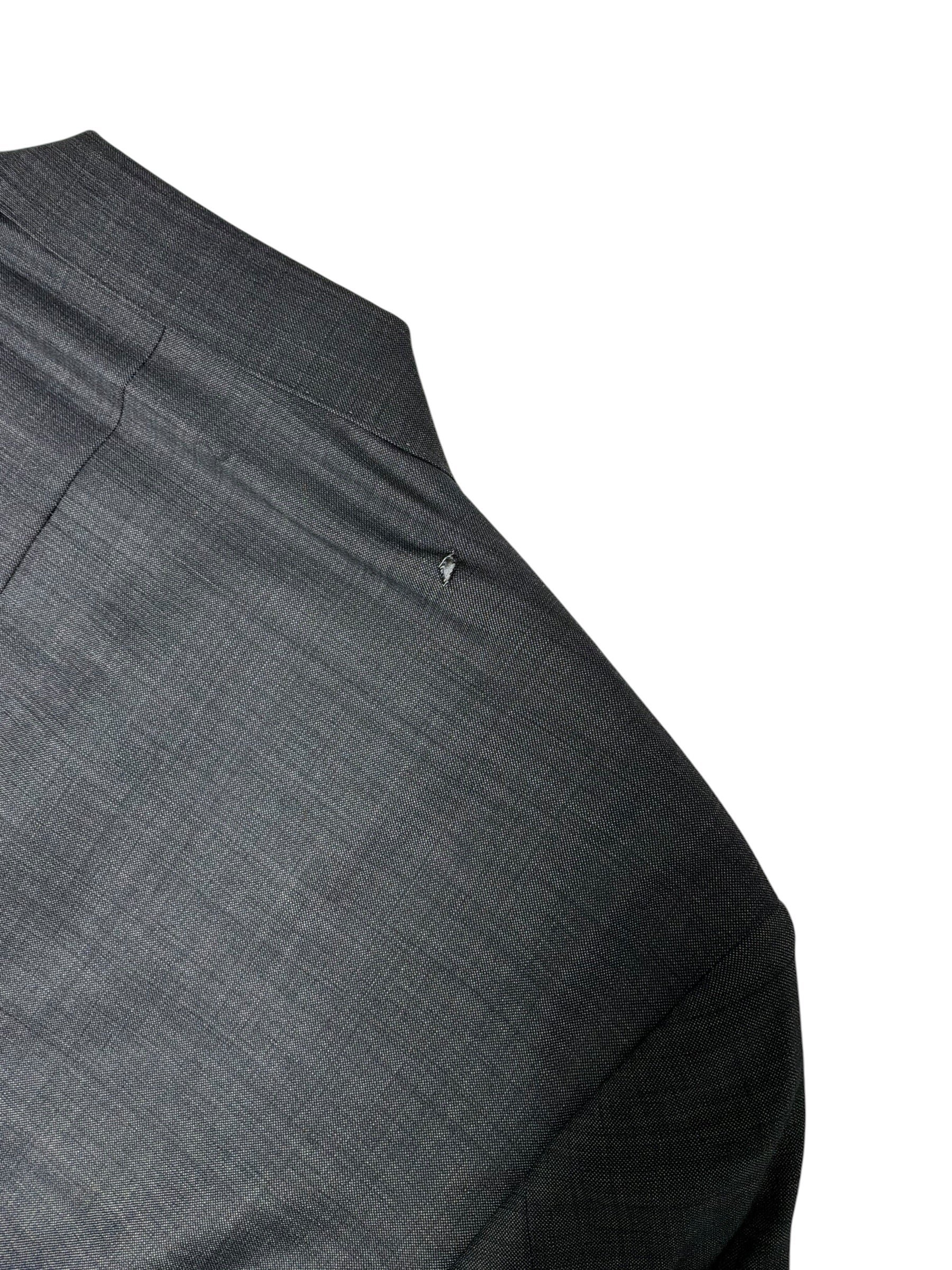 Canali Mens Regular fit Siena Suit Jacket Blazer 42 L Charcoal Grey Solid Wool