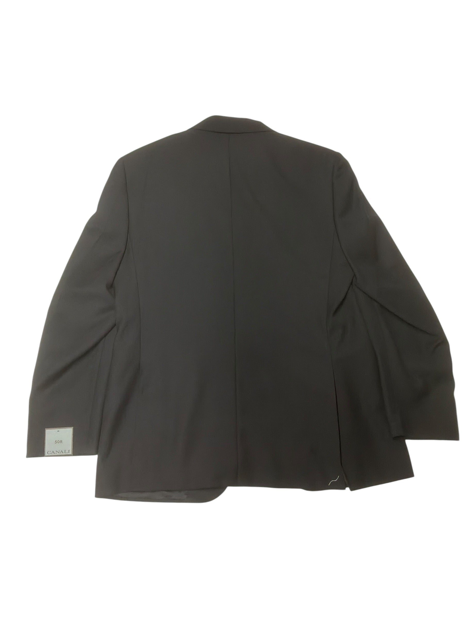 Canali Mens Regular fit Tuxedo Jacket Blazer 40 R Black Solid