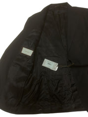 Canali Mens Regular fit Siena Suit Jacket Blazer 40 S Black Solid