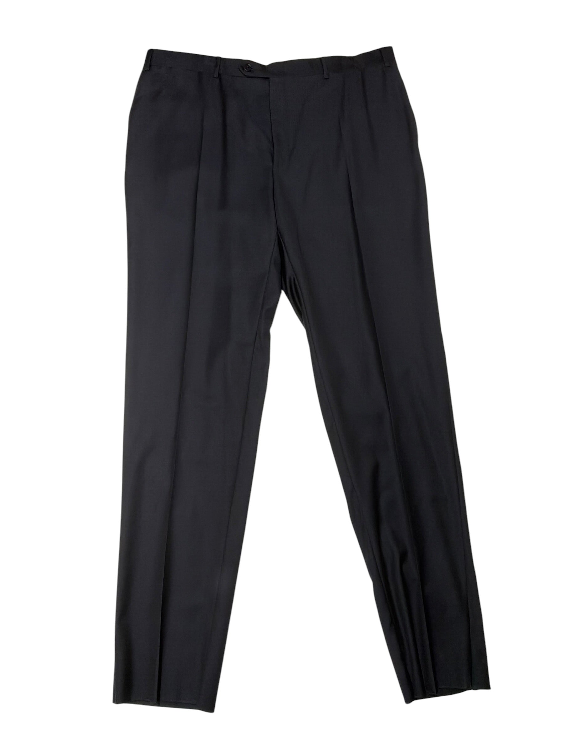 Canali Mens Regular fit Siena Dress Suit Pants Size 40 Navy Blue Wool