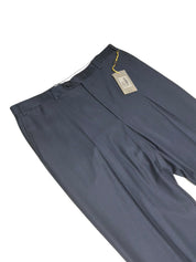 Canali Mens Regular fit Siena Dress Suit Pants Size 37 Blue Wool