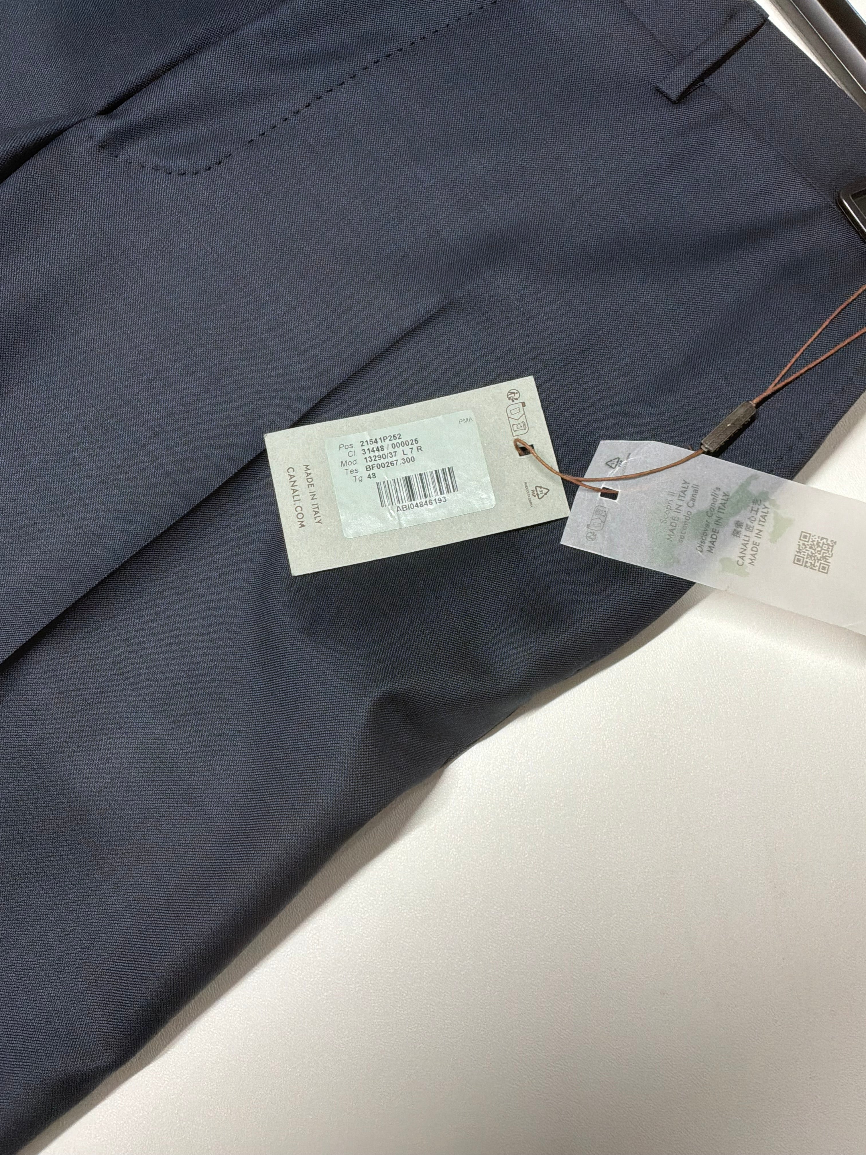 Canali Mens Regular fit Siena Dress Suit Pants Size 32 Blue Wool