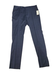 Canali Mens Regular fit Siena Dress Suit Pants Size 38 Blue Plaid Wool