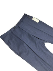 Canali Mens Regular fit Siena Dress Suit Pants Size 38 Blue Plaid Wool