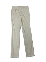 Canali Mens Modern Fit Cotton Dress Pants Size 36 White Stretch