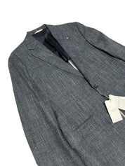Jack Victor Midland Melange Solid Regular Fit Sport Coat Blazer Blue