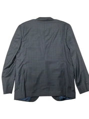 Jack Victor Esprit Regular Fit Screenwave Suit Jacket 44R Grey / Blue Plaid