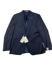 Jack Victor Esprit Regular Fit Woven Textured Suit Jacket Blazer 42R Navy Blue