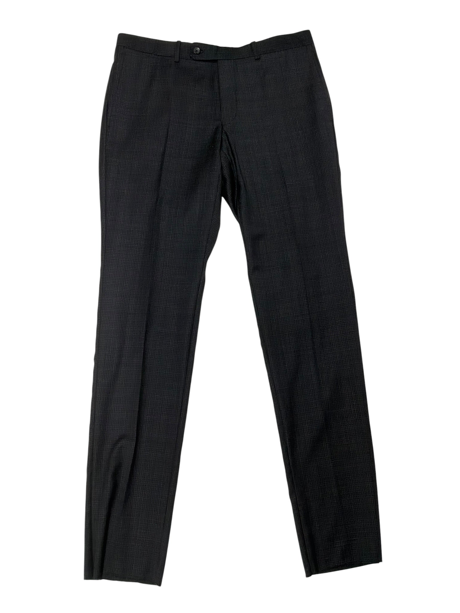 Jack Victor Mens Regular fit Dress Pants Size 40 Charcoal Grey Wool