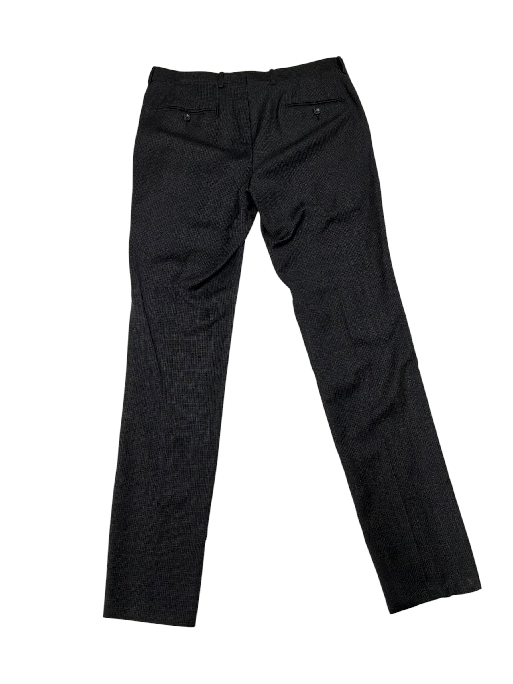 Jack Victor Mens Regular fit Dress Pants Size 40 Charcoal Grey Wool