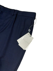 Jack Victor Mens Regular fit Dress Pants Size 38 Navy Blue Birdseye