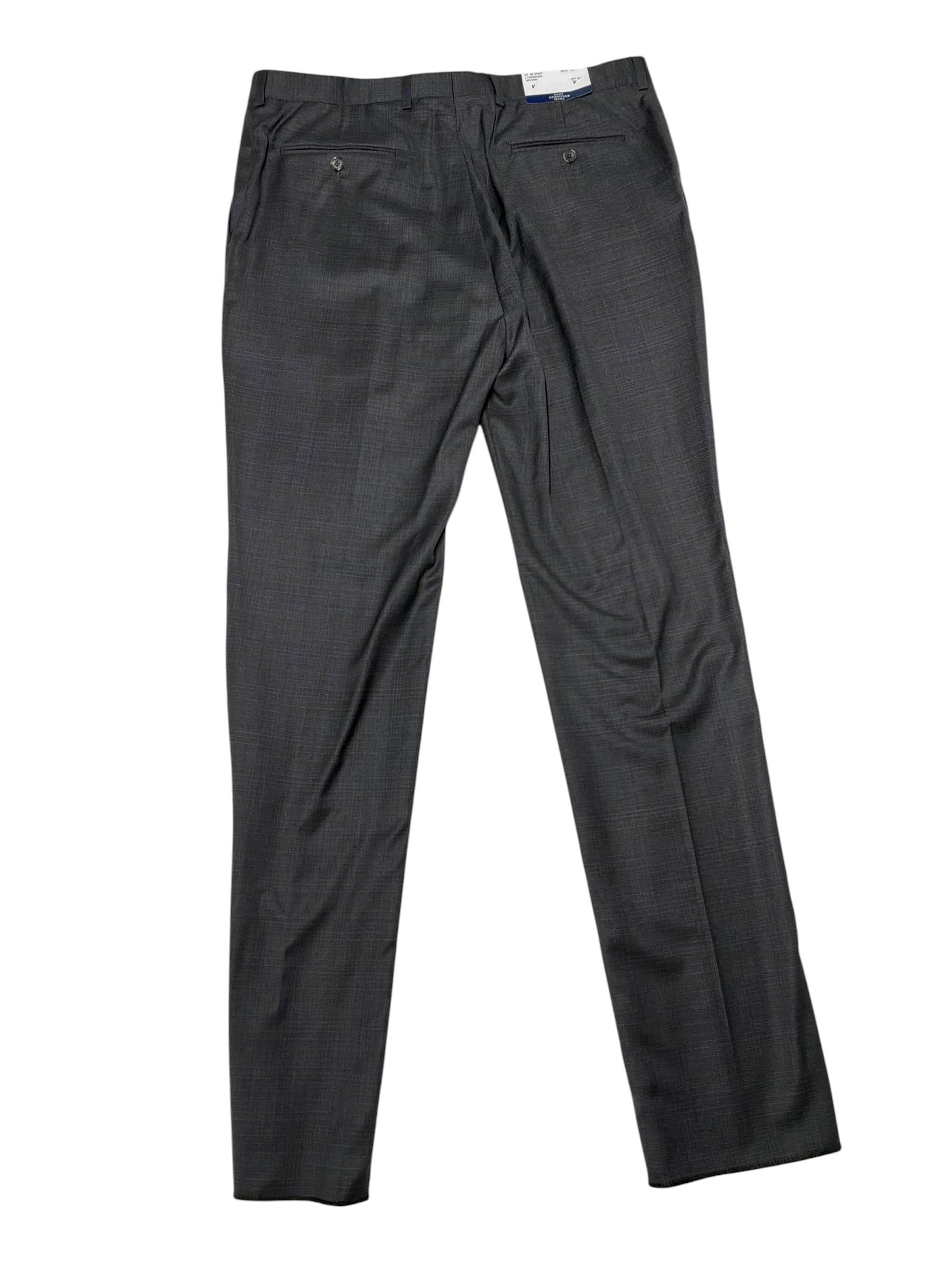 Hart Schaffner Marx Mens Regular fit Dress Suit Pants Size 36 Dark Grey Wool