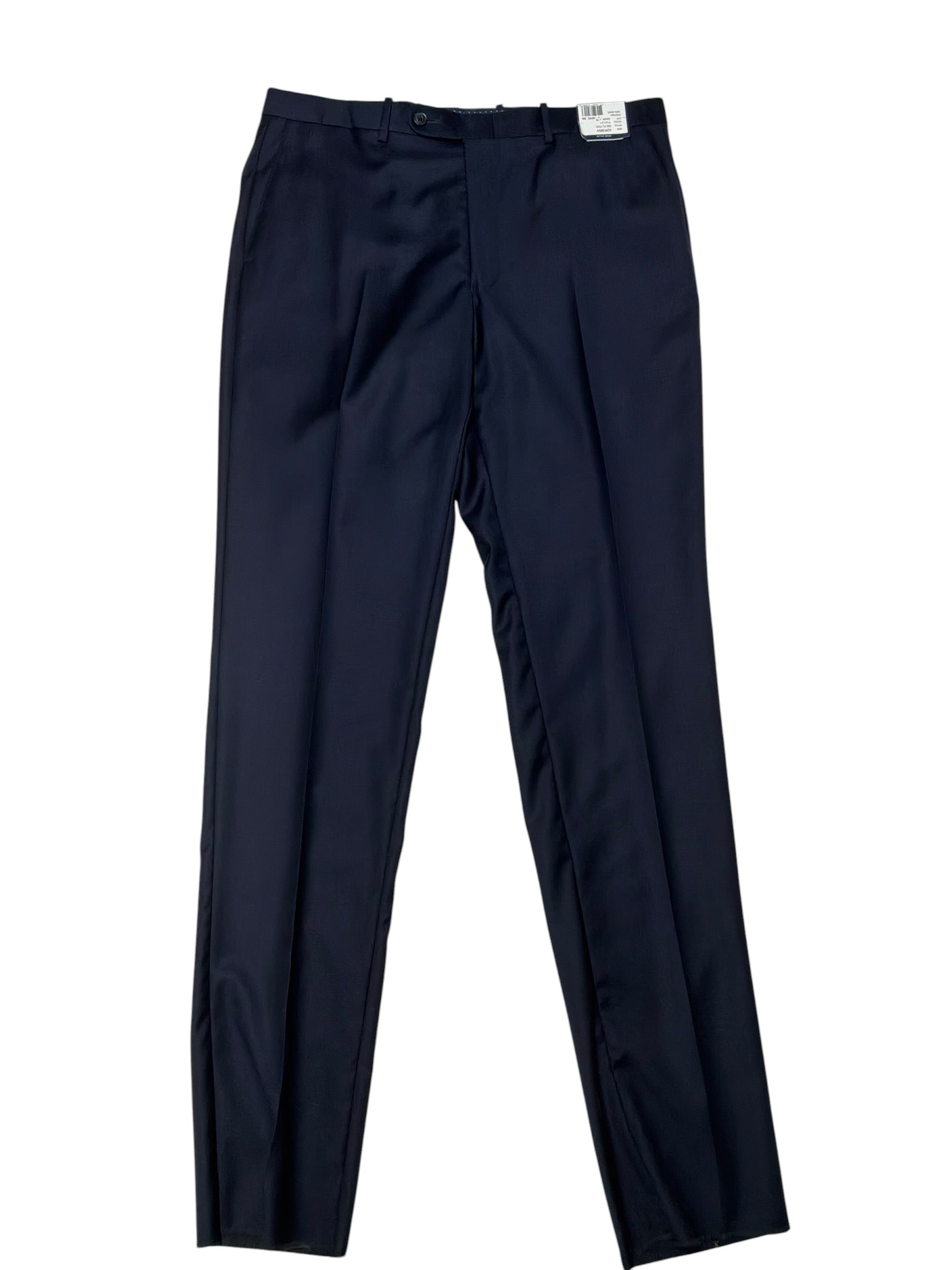 Peter Millar Mens Regular fit Dress Suit Pants Size 36 Navy Blue Wool