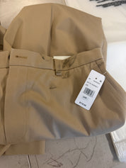 Brooks Brothers Mens Classic fit Cotton Dress Pants 34 / 30 Khaki Solid Stretch