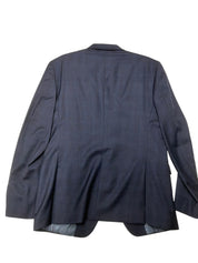 John Varvatos Mens Slim fit Suit Jacket Blazer 44 R Navy Blue Plaid