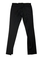 Paul Smith Mens Slim fit Tuxedo Pants Size 36 Black Solid Wool