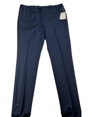 Jack Victor Mens Regular fit Dress Pants Pants Size 42 Navy Blue Birdseye Wool