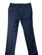 Jack Victor Mens Regular fit Dress Pants Pants Size 42 Navy Blue Birdseye Wool
