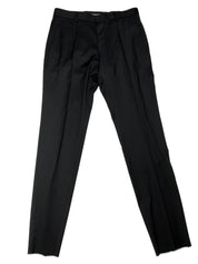 Hugo Boss Mens Slim fit Dress Pants Pants Size 32 Black Wool Solid