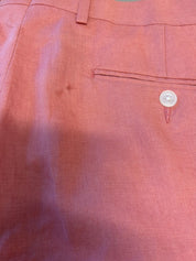 Tommy Hilfiger Mens Modern fit Dress Pants 34 / 32 Light Red Solid