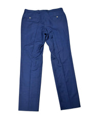 Hugo Boss Mens Slim fit Dress Pants Size 38 Blue Birdseye Wool