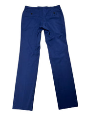 Hugo Boss Mens Slim fit Dress Pants Size 34 Solid Blue Wool