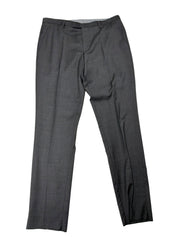 Hugo Boss Mens Slim fit Dress Pants Size 34 Solid Grey Wool