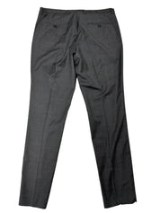 Hugo Boss Mens Slim fit Dress Pants Size 34 Solid Grey Wool
