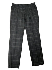 Hugo Boss Mens Regular fit Dress Pants Size 34 Charcoal Grey Plaid