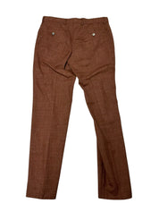 Hugo Boss Mens Regular fit Dress Pants Size 32 Orange Wool Linen Blend