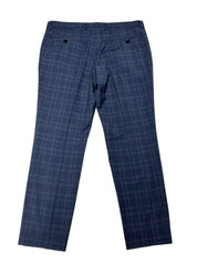 Hugo Boss Mens Regular fit Dress Pants Size 38 / 30 Blue Plaid Wool