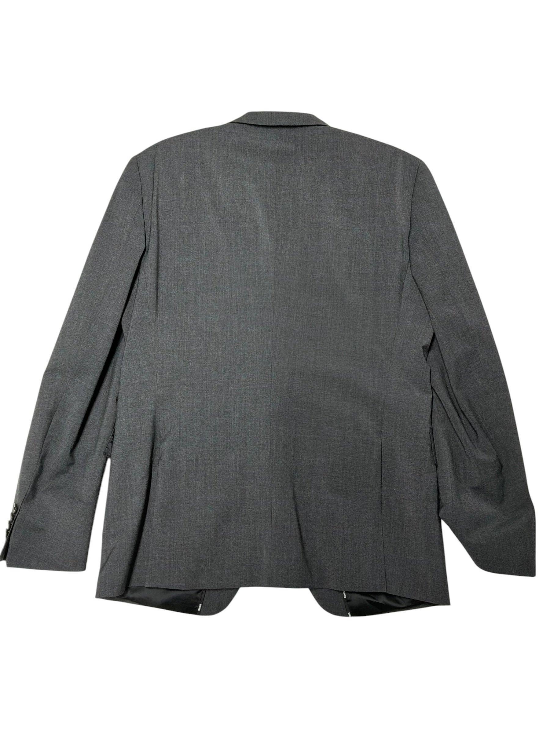 Hugo Boss Mens Slim fit Suit Jacket Blazer 42 R Dark Grey Wool