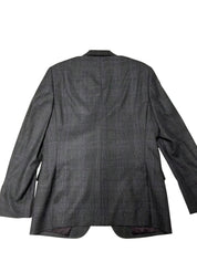 Ted Baker Mens Slim fit 2 Piece Suit 40 R / 34 Waist Grey Purple Plaid Stretch