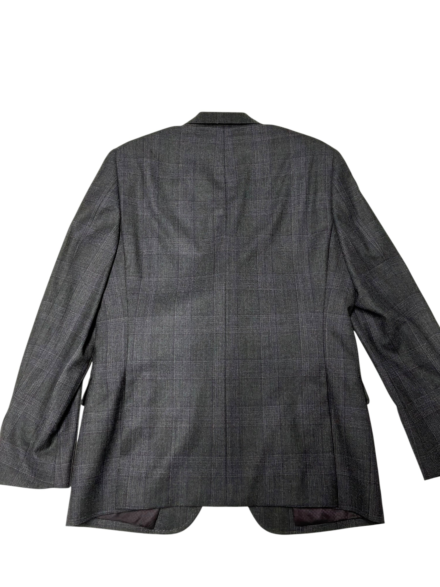 Ted Baker Mens Slim fit 2 Piece Suit 40 R / 34 Waist Grey Purple Plaid Stretch