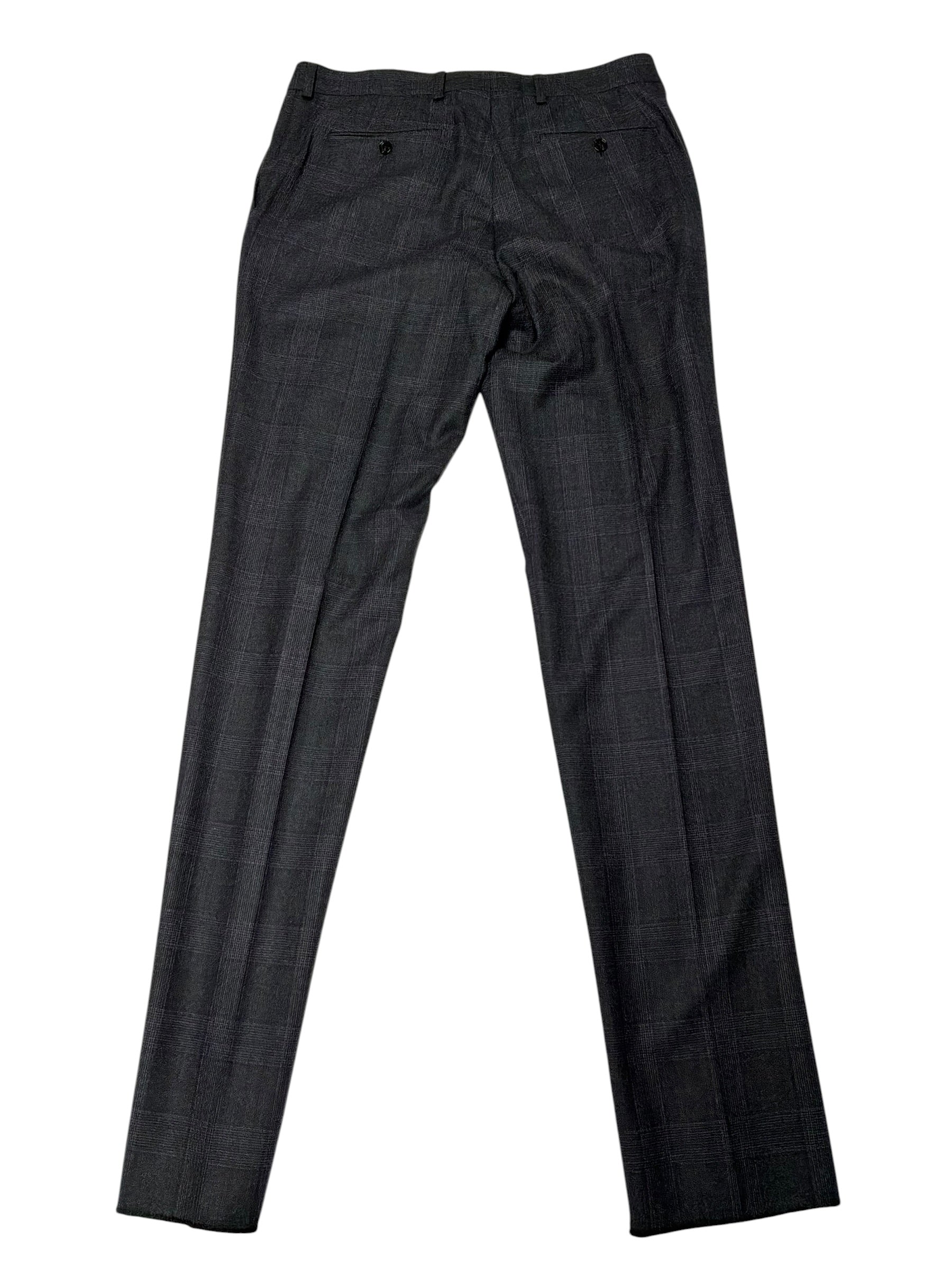 Ted Baker Mens Slim fit 2 Piece Suit 40 R / 34 Waist Grey Purple Plaid Stretch