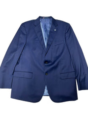 Hart Schaffner Marx Mens Regular fit 2 Piece Suit 46 R / 38 Waist Blue Stretch