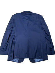 Hart Schaffner Marx Mens Regular fit 2 Piece Suit 46 R / 38 Waist Blue Stretch
