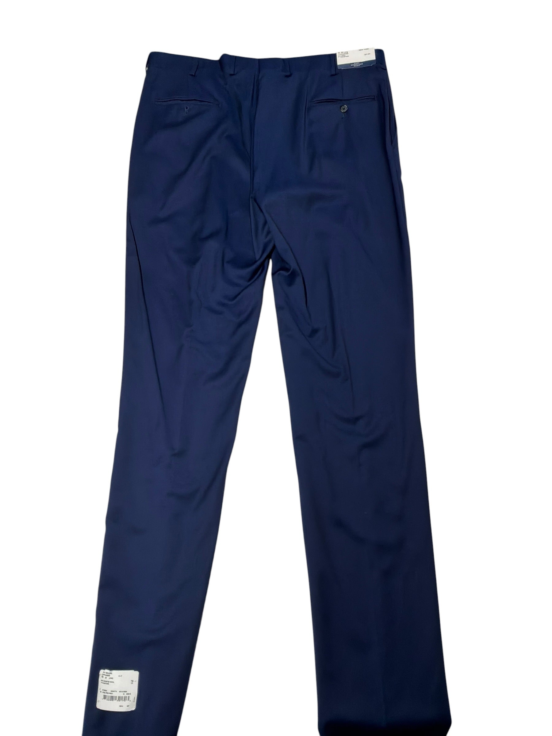 Hart Schaffner Marx Mens Regular fit 2 Piece Suit 46 R / 38 Waist Blue Stretch