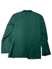 Braveman Mens Modern fit 2 Piece Suit 38 R / 32 Waist Green Solid Stretch