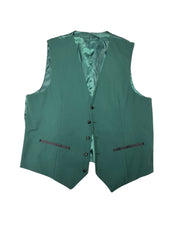 Gino Vitale Mens Modern fit 3 Piece Tuxedo Suit 44 R / 38 Waist Green Stretch