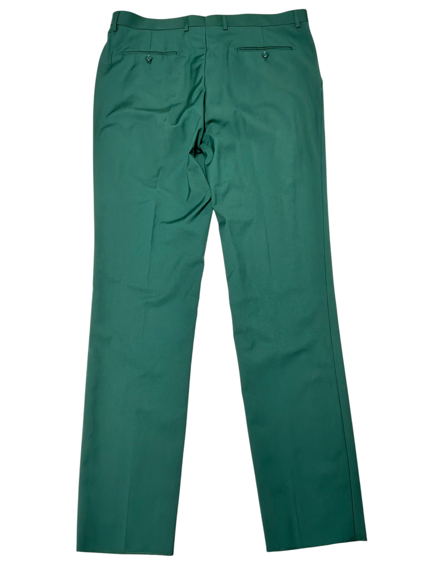 Gino Vitale Mens Modern fit 3 Piece Tuxedo Suit 44 R / 38 Waist Green Stretch