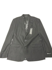 Karl Lagerfeld Paris Mens Modern fit Suit Jacket Blazer 42 R Black Solid Stretch