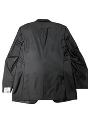 Peter Millar Mens Regular fit Suit Jacket Blazer 44 L Black Solid Stretch